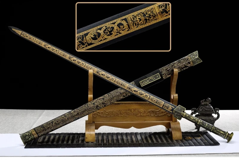 Bronze Alloy Carbon Steel Overlord Pattern Hard Sword